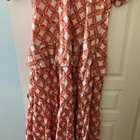 New Inc International Ruffle Maxi Dress Large - Picture 4 of 5